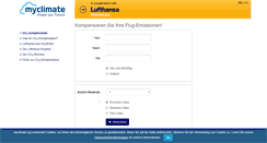 Desktop Screenshot of lufthansa.myclimate.org