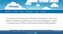 Desktop Screenshot of de.myclimate.org